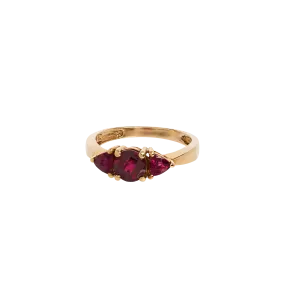 Vintage Red Wine Garnet Ring