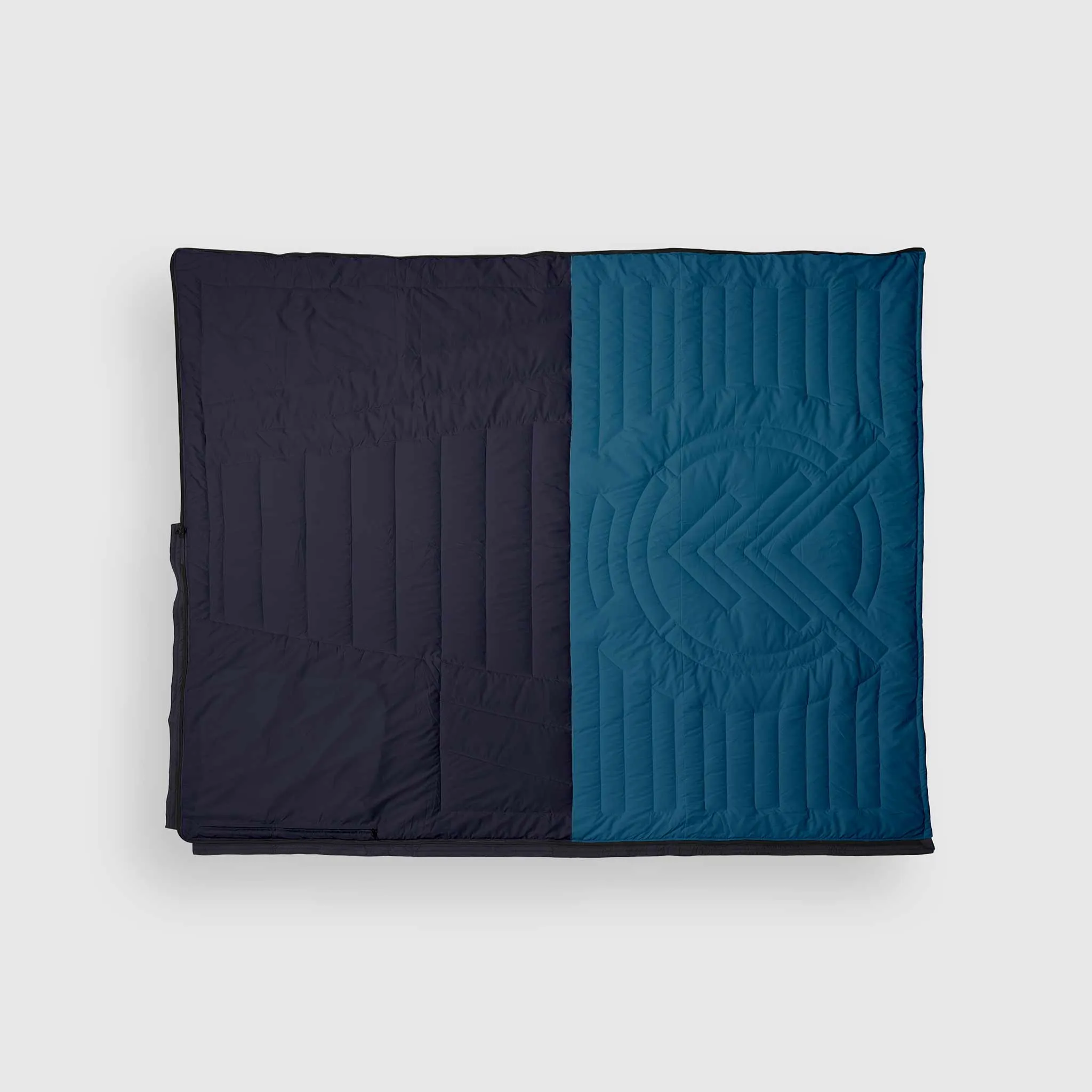 Voited Slumber Zip Sack Blanket - Blue Steel / Graphite