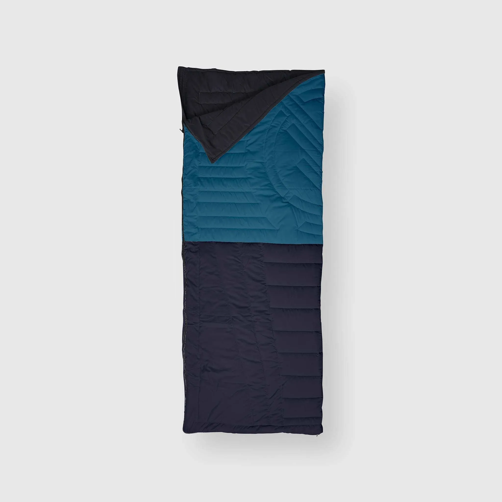 Voited Slumber Zip Sack Blanket - Blue Steel / Graphite