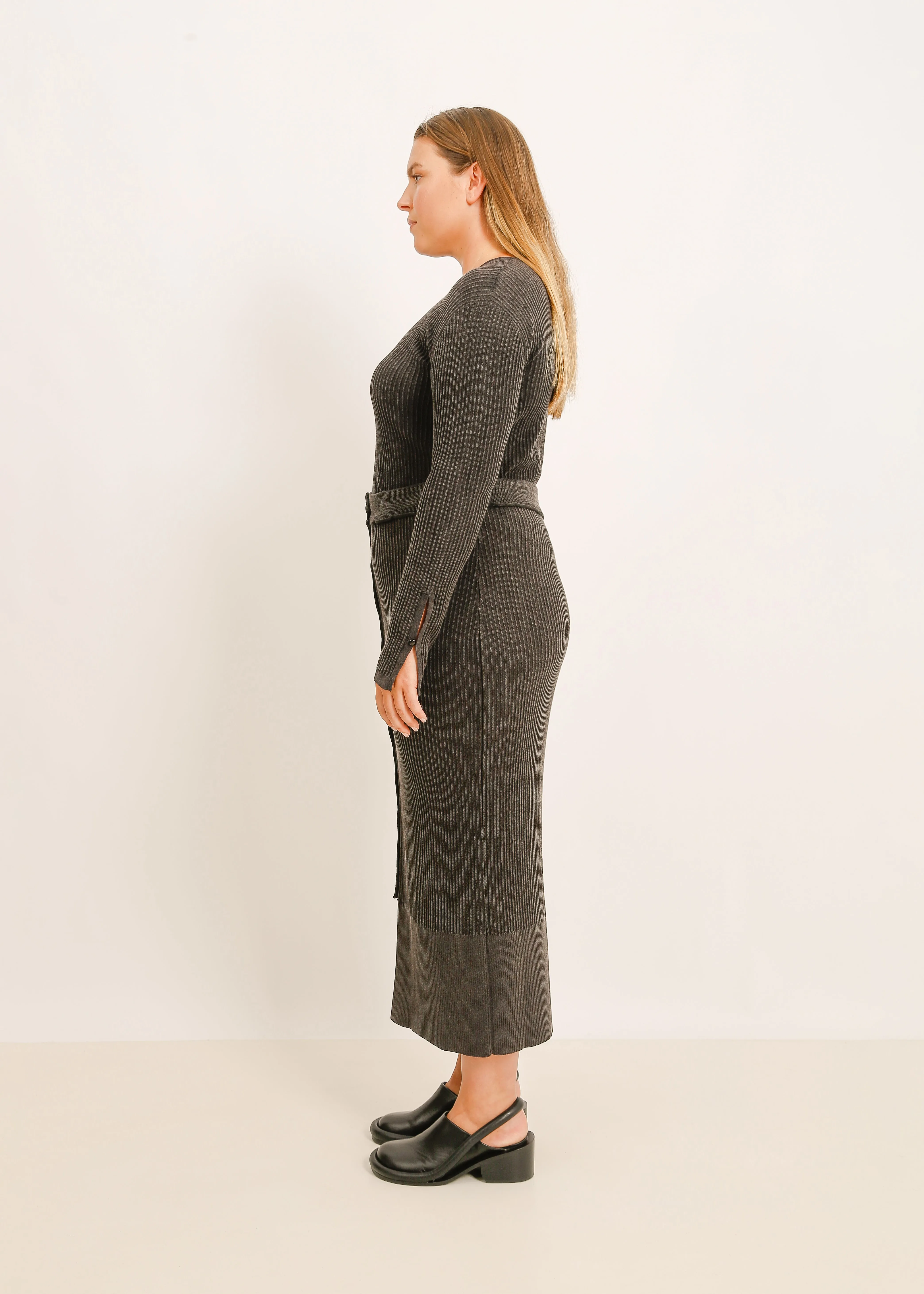 W24 | MIA KNIT SKIRT / BLACK