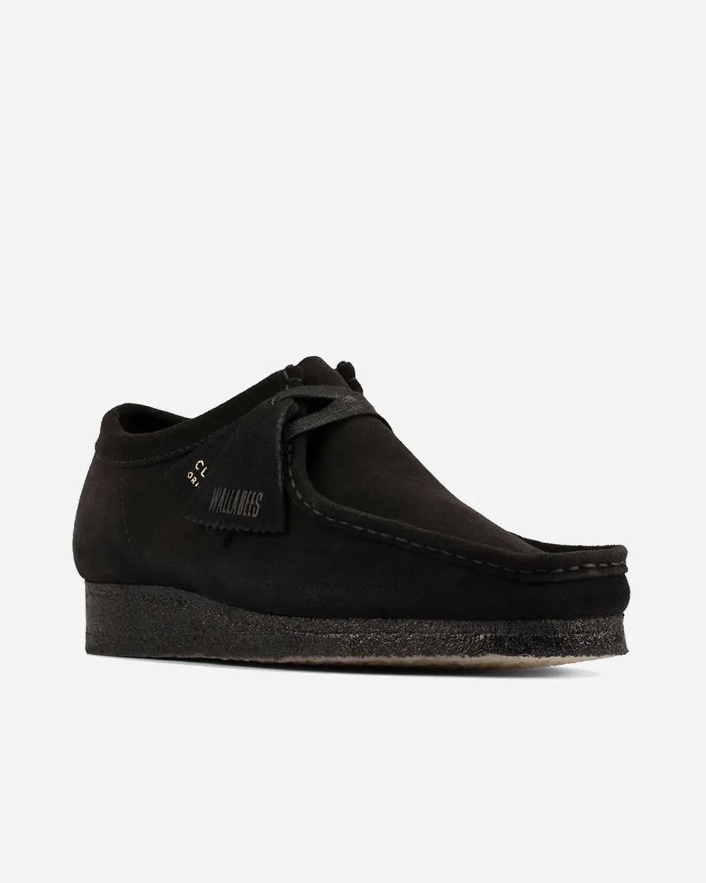 Wallabee Black Suede