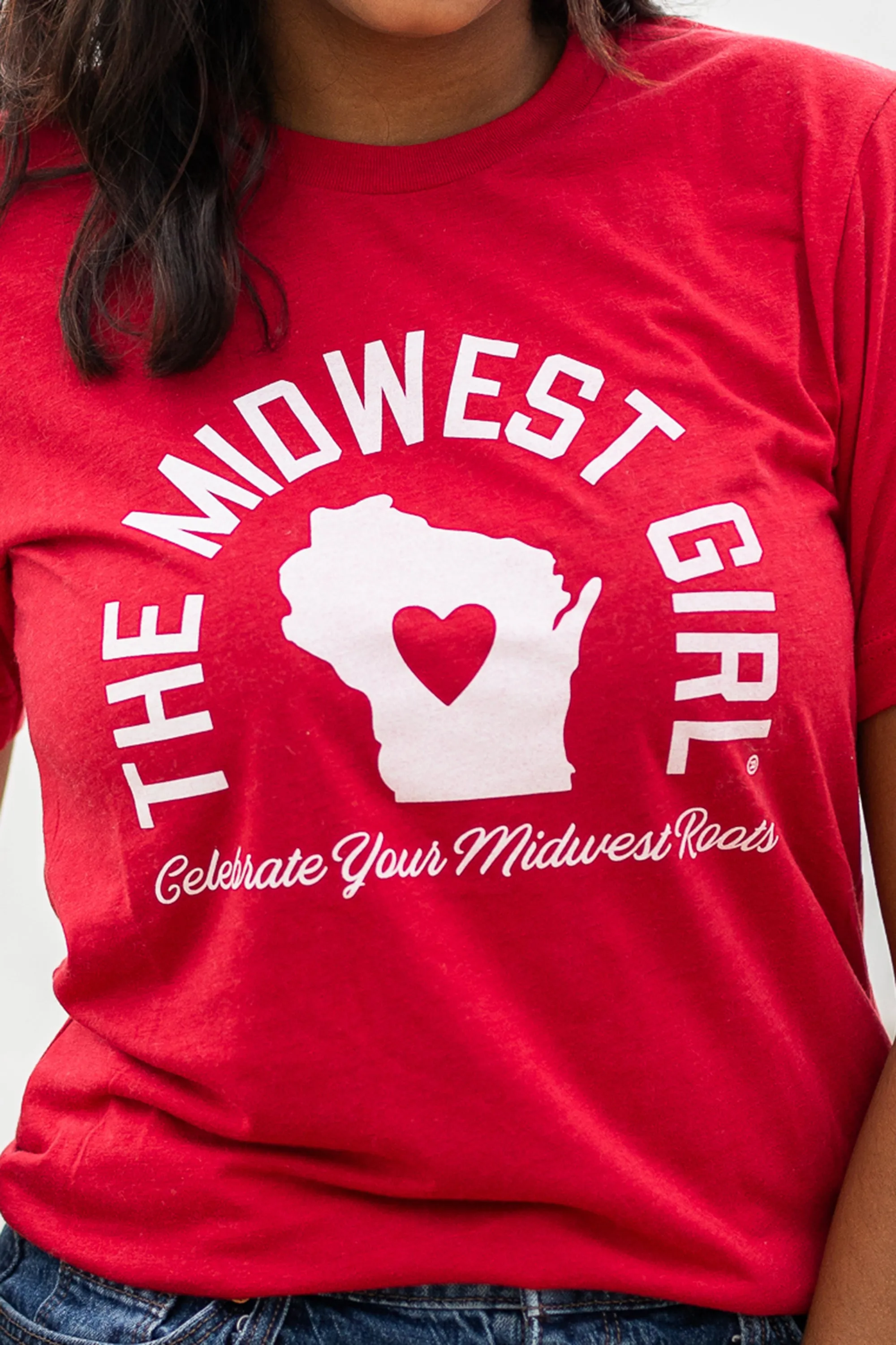 Wisconsin Tee in Red