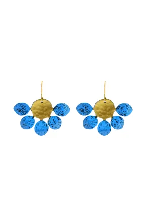 Yasmin earrings, blue - Wholesale