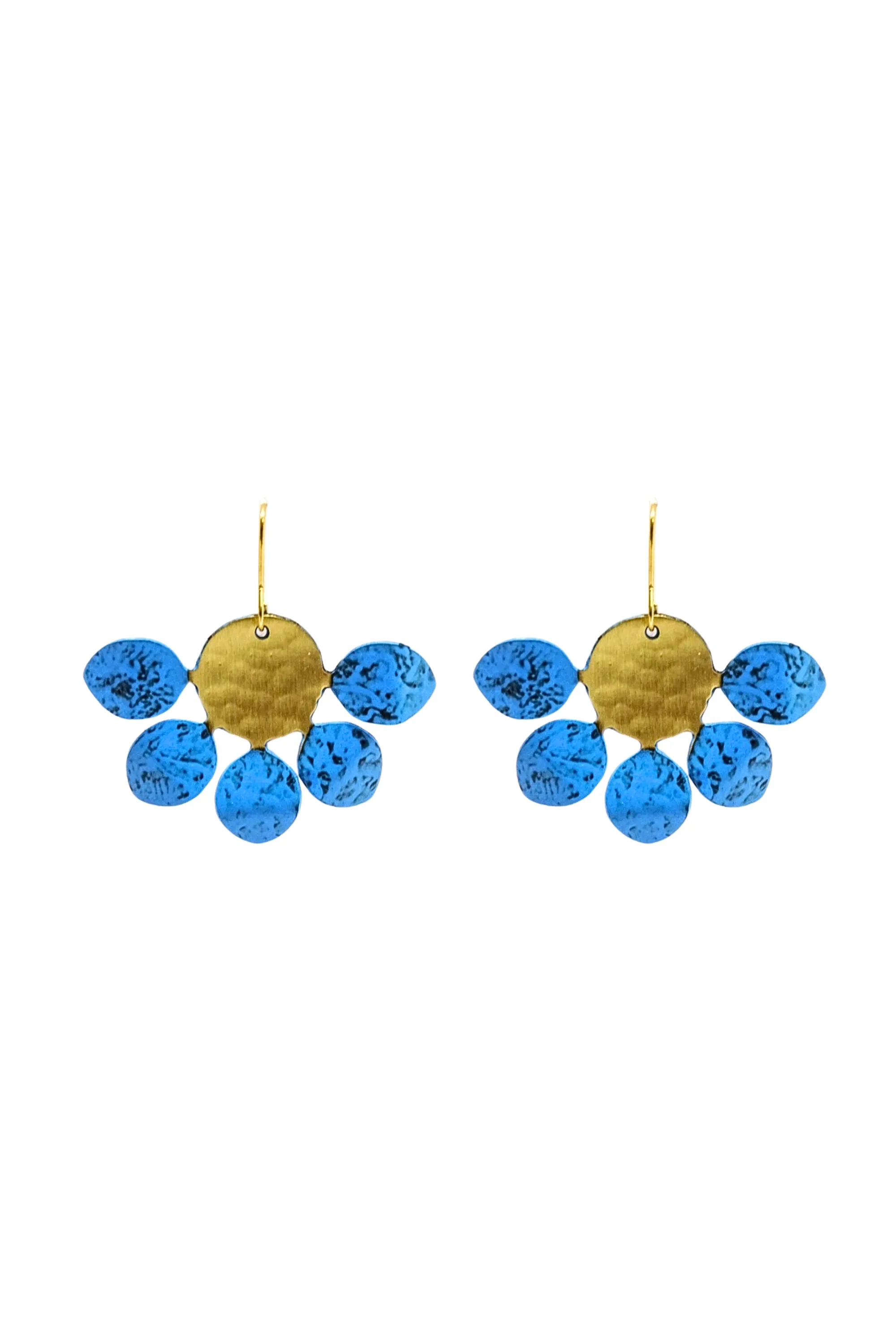 Yasmin earrings, blue - Wholesale