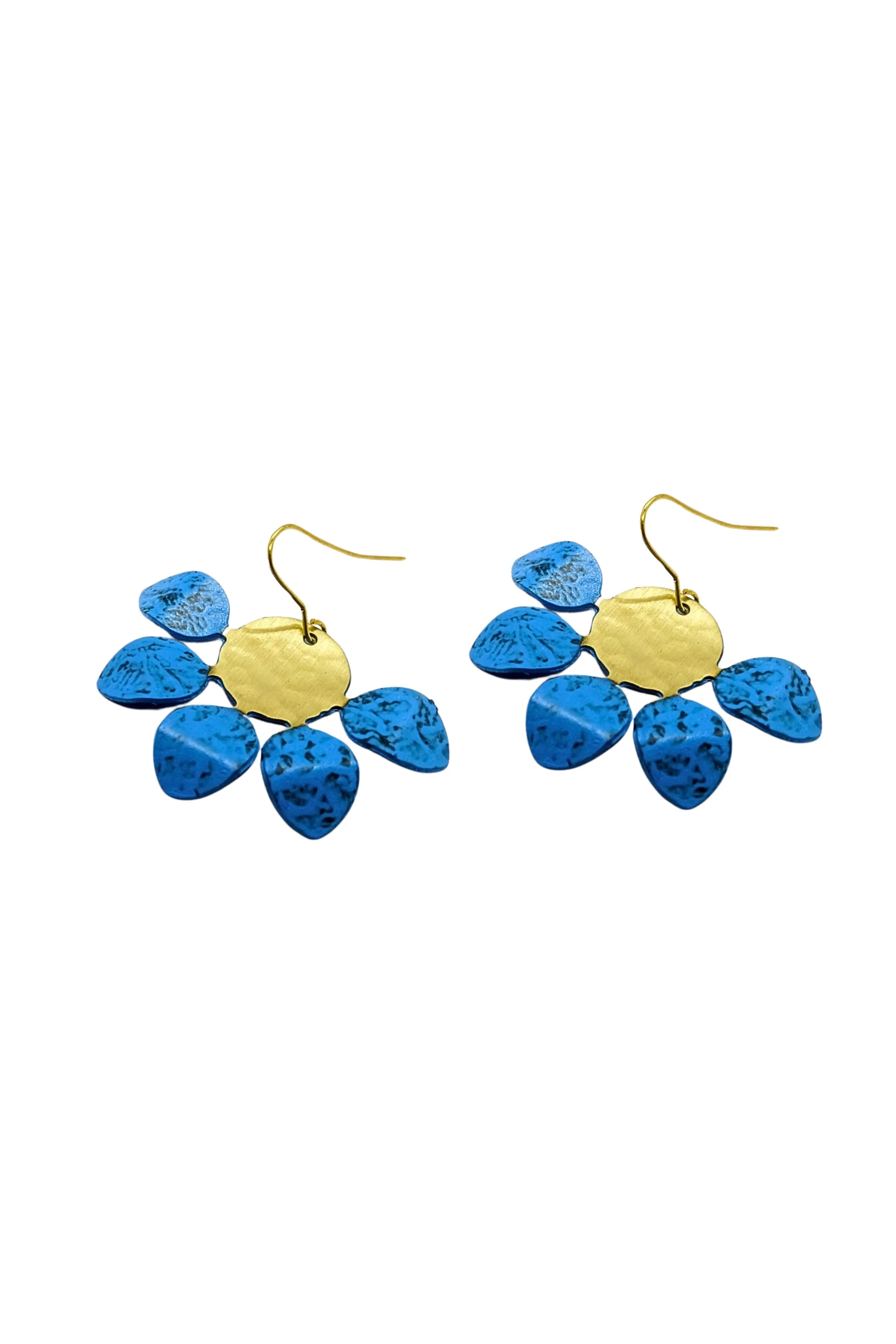 Yasmin earrings, blue - Wholesale