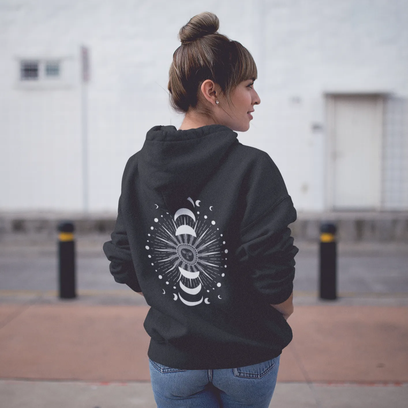 Zipper Hoodie Unisex - Sonne Mond -