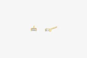 Zoe Chicco 14k Gold Baguette Diamond Earrings